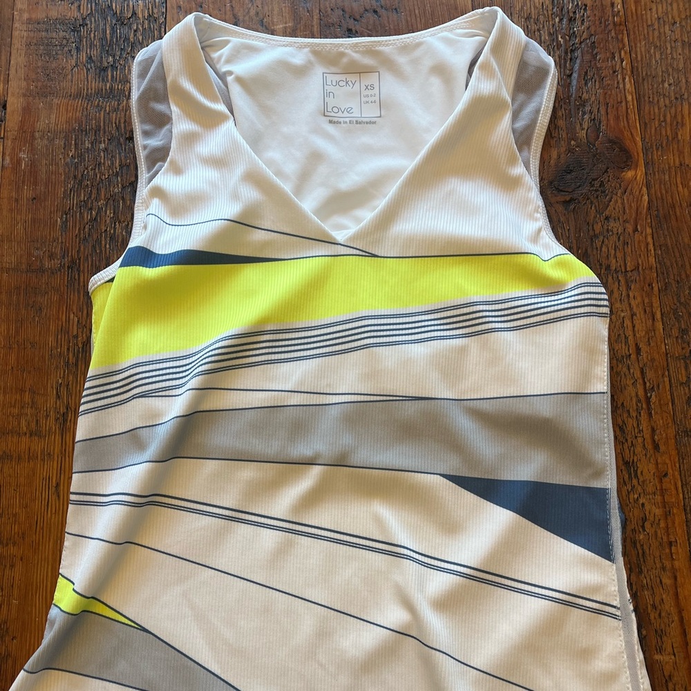 Lucky In Love Sleeveless Athletic Tank Top